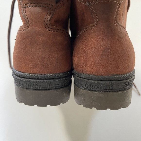 TIMBERLAND Trekking Gore-Tex Brown Leather Lace Up Ankle Hiking Work Boot Wm 6 - Picture 9 of 12